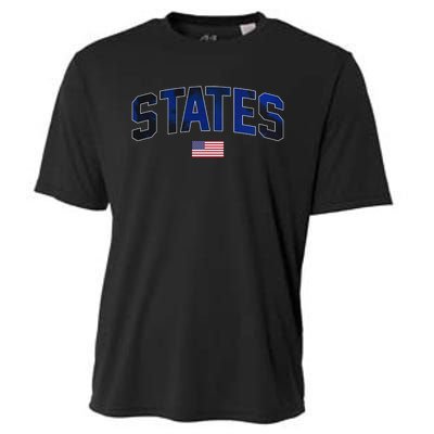 States United USA Tie Dye Soccer American Flag United States 4th Of July Cooling Performance Crew T-Shirt