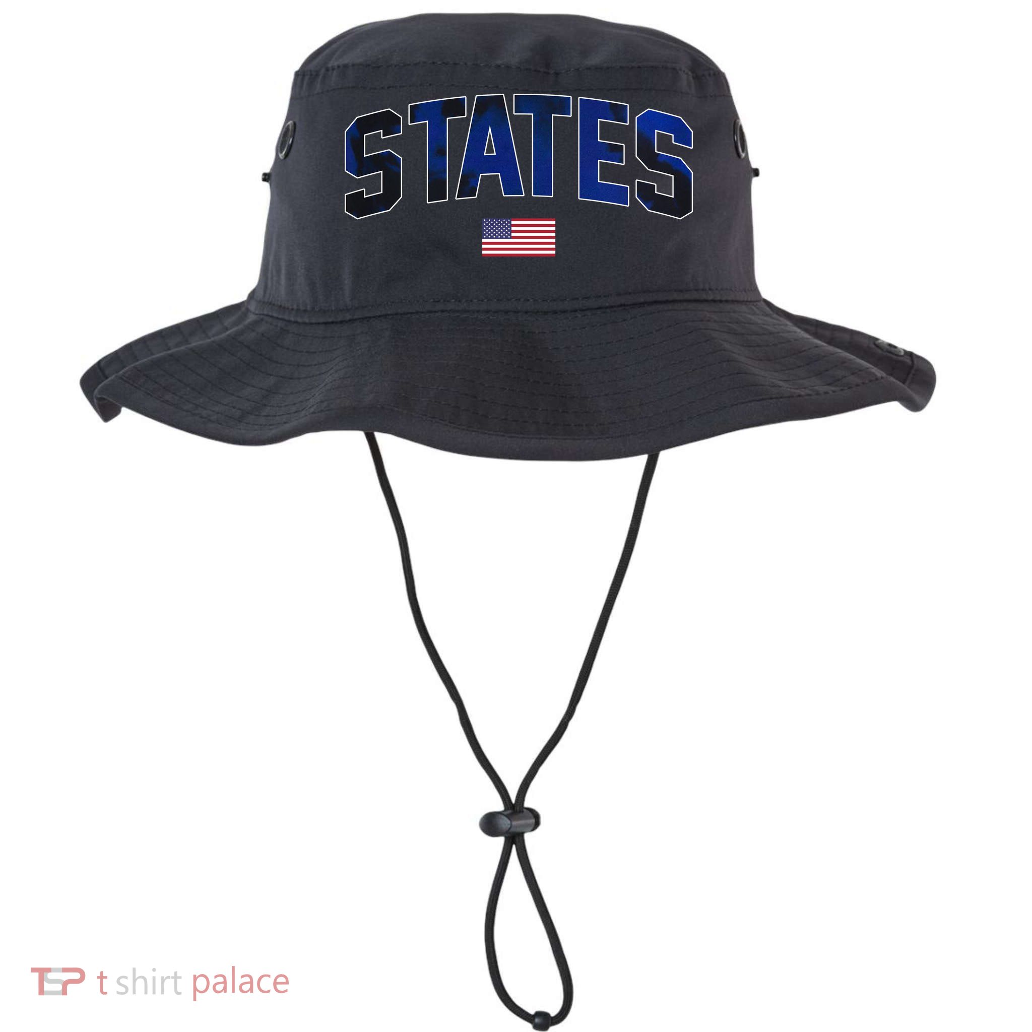 States United USA Tie Dye Soccer American Flag United States 4th Of July Bucket Hat