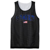 States United USA Tie Dye Soccer American Flag United States 4th Of July Mesh Reversible Basketball Jersey Tank