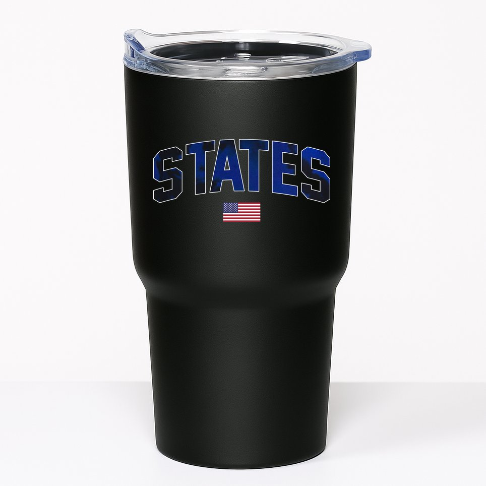 States United USA Tie Dye Soccer American Flag United States 4th Of July Tumbler