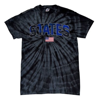 States United USA Tie Dye Soccer American Flag United States 4th Of July Tie-Dye T-Shirt