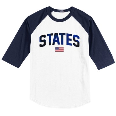 States United USA Tie Dye Soccer American Flag United States 4th Of July Baseball Sleeve Shirt