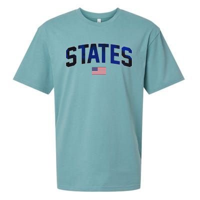 States United USA Tie Dye Soccer American Flag United States 4th Of July Sueded Cloud Jersey T-Shirt