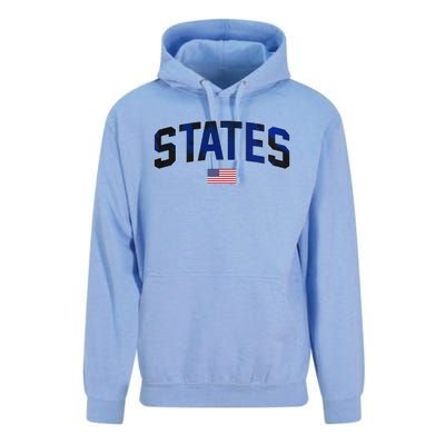 States United USA Tie Dye Soccer American Flag United States 4th Of July Unisex Surf Hoodie