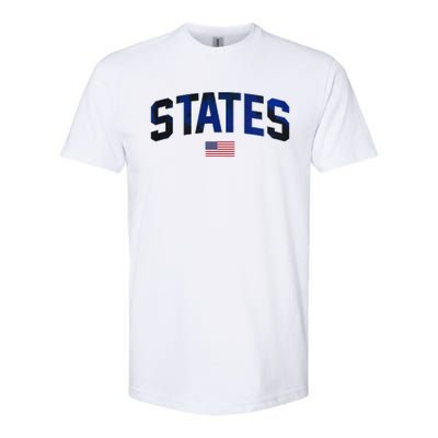 States United USA Tie Dye Soccer American Flag United States 4th Of July Softstyle CVC T-Shirt