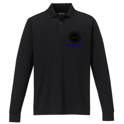 Stand Up UAW UAW Strike United Auto Workers Union UAW Strong Performance Long Sleeve Polo