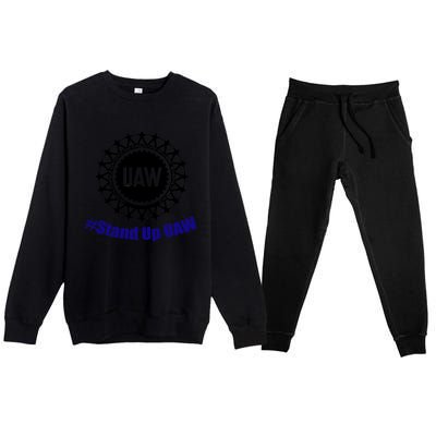 Stand Up UAW UAW Strike United Auto Workers Union UAW Strong Premium Crewneck Sweatsuit Set