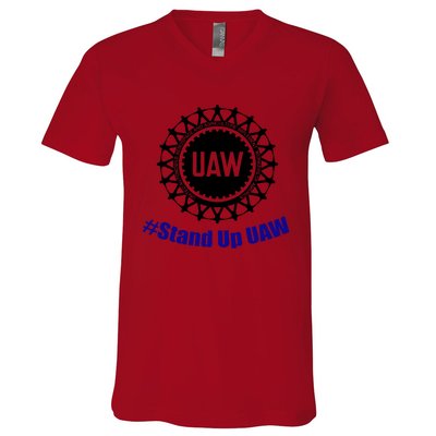 Stand Up UAW UAW Strike United Auto Workers Union UAW Strong V-Neck T-Shirt