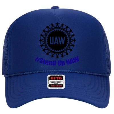 Stand Up UAW UAW Strike United Auto Workers Union UAW Strong High Crown Mesh Back Trucker Hat