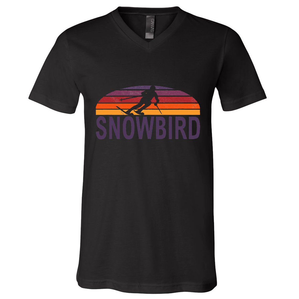 Snowbird Utah Usa Ski Resort Snowboarding V-Neck T-Shirt