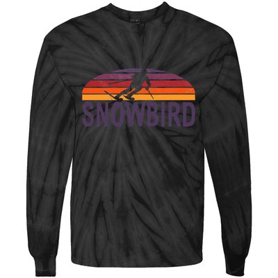 Snowbird Utah Usa Ski Resort Snowboarding Tie-Dye Long Sleeve Shirt