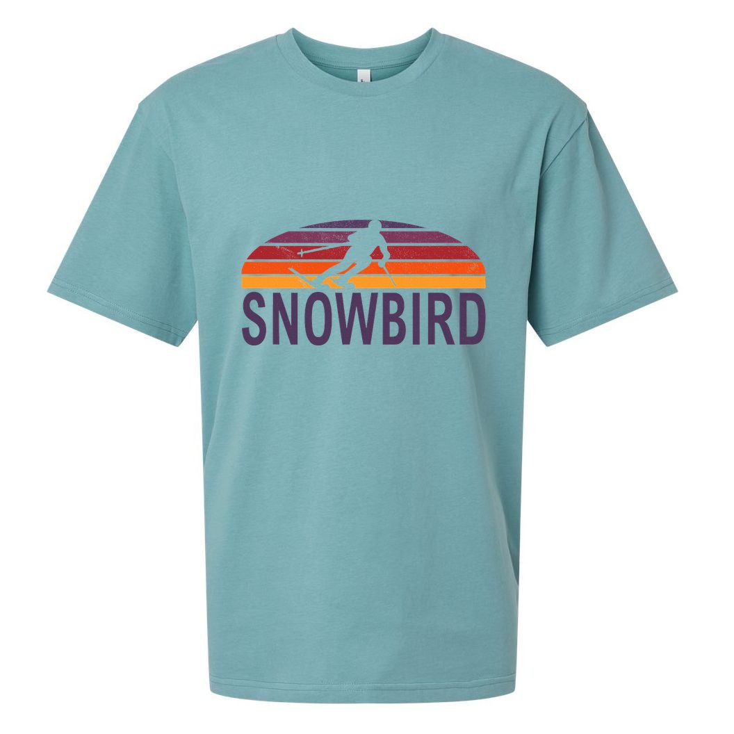 Snowbird Utah Usa Ski Resort Snowboarding Sueded Cloud Jersey T-Shirt