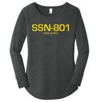 Ssn801 Uss Utah Women's Perfect Tri Tunic Long Sleeve Shirt