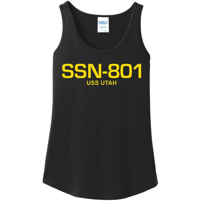 Ssn801 Uss Utah Ladies Essential Tank