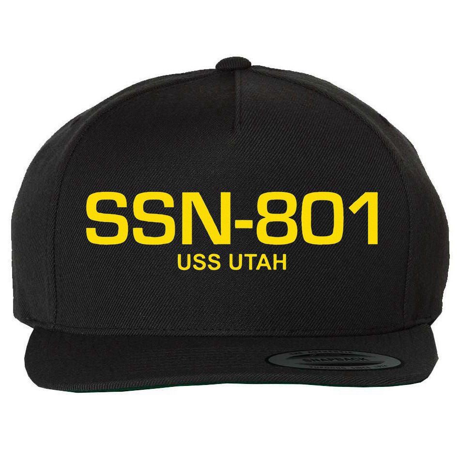 Ssn801 Uss Utah Wool Snapback Cap