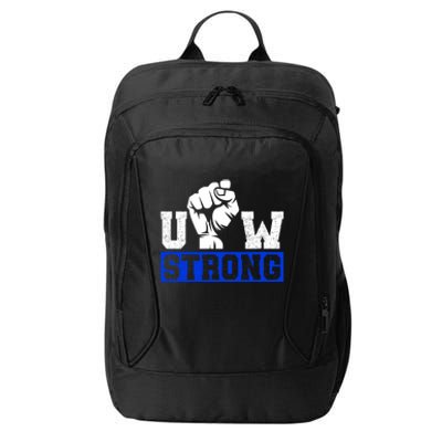 Stand Up Uaw Uaw Strike Uaw Proud Union Pride Uaw Laborer Worker City Backpack