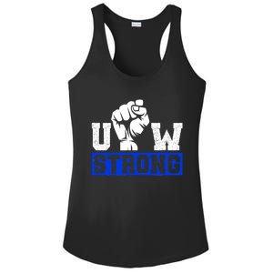 Stand Up Uaw Uaw Strike Uaw Proud Union Pride Uaw Laborer Worker Ladies PosiCharge Competitor Racerback Tank