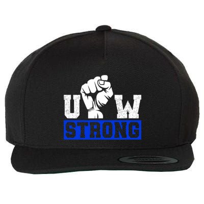 Stand Up Uaw Uaw Strike Uaw Proud Union Pride Uaw Laborer Worker Wool Snapback Cap