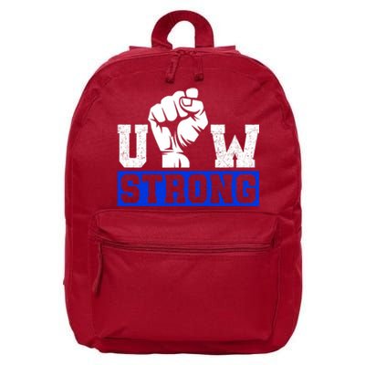 Stand Up Uaw Uaw Strike Uaw Proud Union Pride Uaw Laborer Worker 16 in Basic Backpack