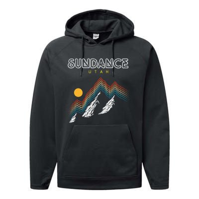 Sundance Utah Usa Hiking And Climbing 1980s Performance Fleece Hoodie