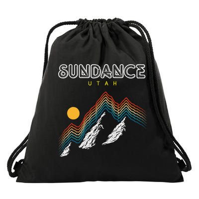 Sundance Utah Usa Hiking And Climbing 1980s Drawstring Bag