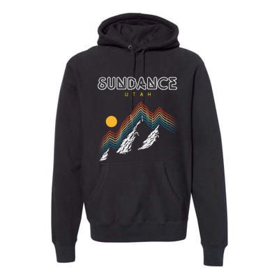 Sundance Utah Usa Hiking And Climbing 1980s Premium Hoodie