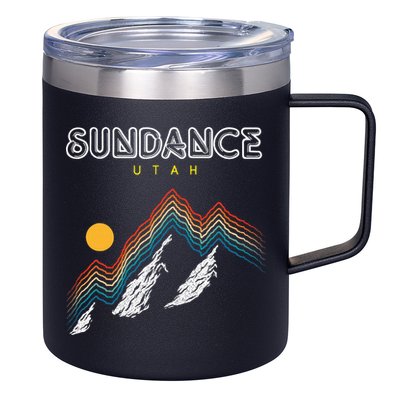 Sundance Utah Usa Hiking And Climbing 1980s 12oz Stainless Steel Coffee Mug
