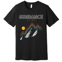 Sundance Utah Usa Hiking And Climbing 1980s Premium T-Shirt