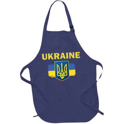 Support Ukrainian, Ukrainian Gift Full-Length Apron With Pockets
