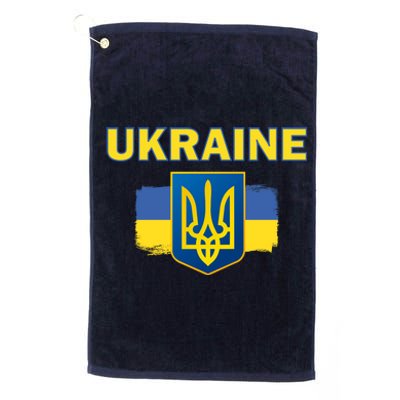 Support Ukrainian, Ukrainian Gift Platinum Collection Golf Towel