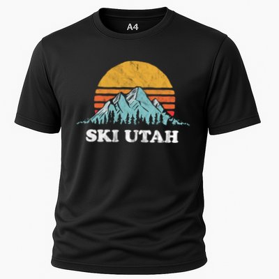 Ski Utah Vintage Retro Vibe Skiing Cute Gift Performance Shirt
