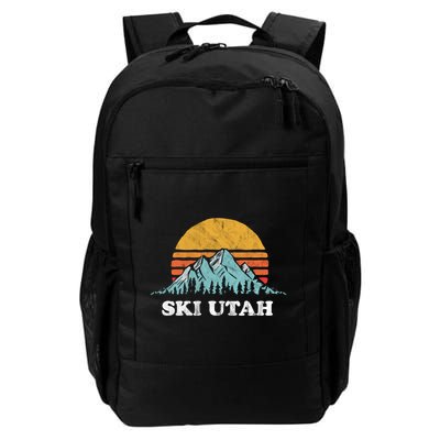 Ski Utah Vintage Retro Vibe Skiing Cute Gift Backpack