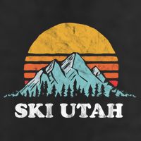 Ski Utah Vintage Retro Vibe Skiing Cute Gift Beanie