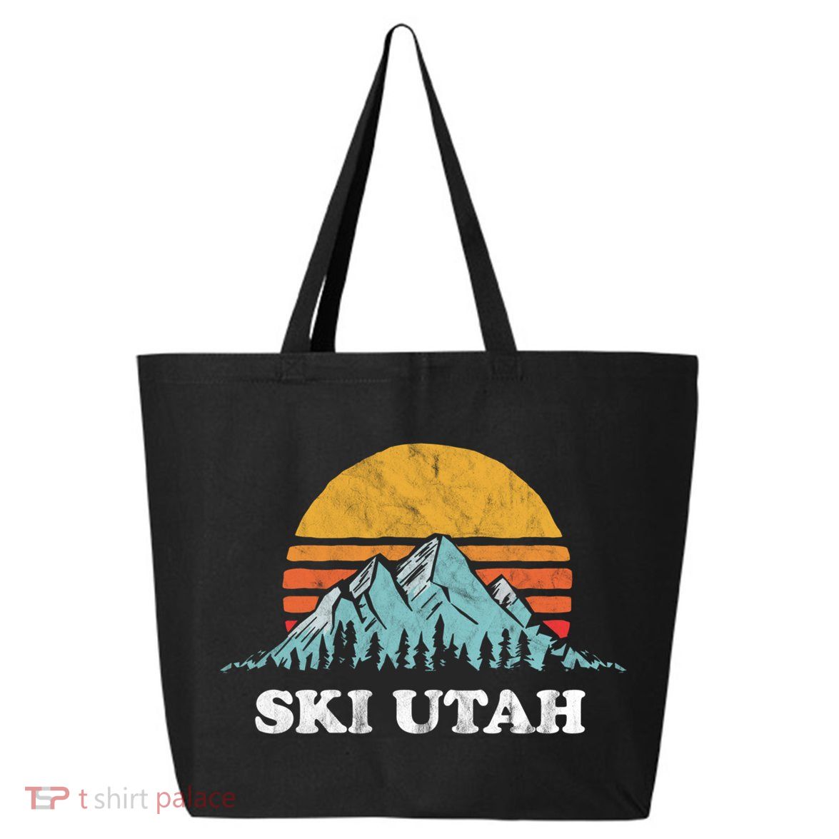 Ski Utah Vintage Retro Vibe Skiing Cute Gift 25L Jumbo Tote