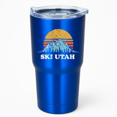 Ski Utah Vintage Retro Vibe Skiing Cute Gift Tumbler