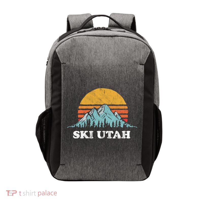 Ski Utah Vintage Retro Vibe Skiing Gift Vector Backpack