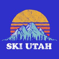 Ski Utah Vintage Retro Vibe Skiing Cool Gift Polo