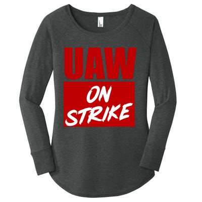 Striking UAW Workers Red Workers Strike Walkout Gift Women's Perfect Tri Tunic Long Sleeve Shirt