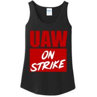 Striking UAW Workers Red Workers Strike Walkout Gift Ladies Essential Tank