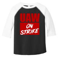 Striking UAW Workers Red Workers Strike Walkout Gift Toddler Fine Jersey T-Shirt