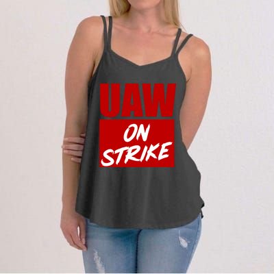 Striking UAW Workers Red Workers Strike Walkout Gift Women's Strappy Tank