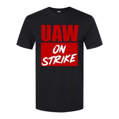 Striking UAW Workers Red Workers Strike Walkout Gift Softstyle® CVC T-Shirt