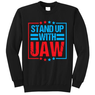 Stand Up With UAW On Strike Red United Auto Worker Sweatshirt