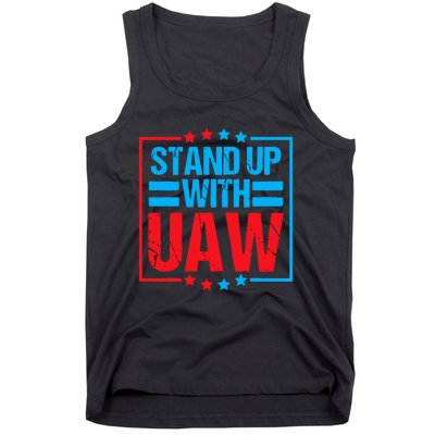 Stand Up With UAW On Strike Red United Auto Worker Tank Top