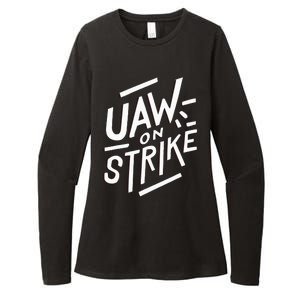 Striking UAW Workers On Strike Womens CVC Long Sleeve Shirt