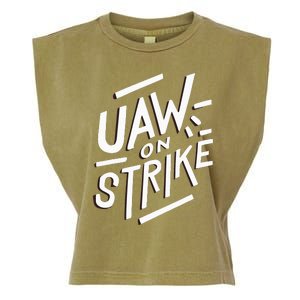 Striking UAW Workers On Strike Garment-Dyed Women's Muscle Tee