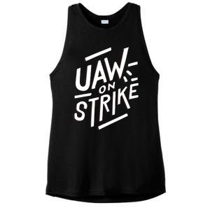 Striking Uaw Workers On Strike Ladies PosiCharge Tri-Blend Wicking Tank