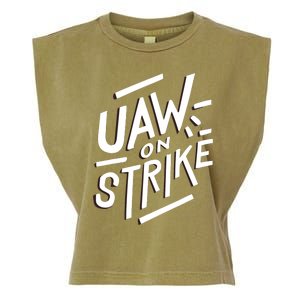 Striking Uaw Workers On Strike Garment-Dyed Women's Muscle Tee