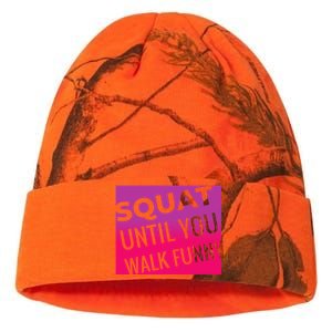 Squat Until You Walk Funny Workout Gym Cool Gift Cool Gift Kati Licensed 12" Camo Beanie