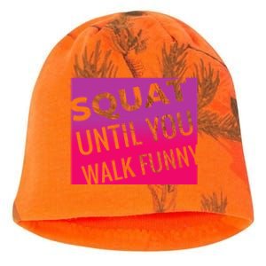 Squat Until You Walk Funny Workout Gym Cool Gift Cool Gift Kati - Camo Knit Beanie